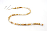 Yellow Jade Round Gemstone Beads, 16 inches Strand