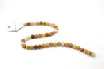 Yellow Jade Round Gemstone Beads, 16 inches Strand