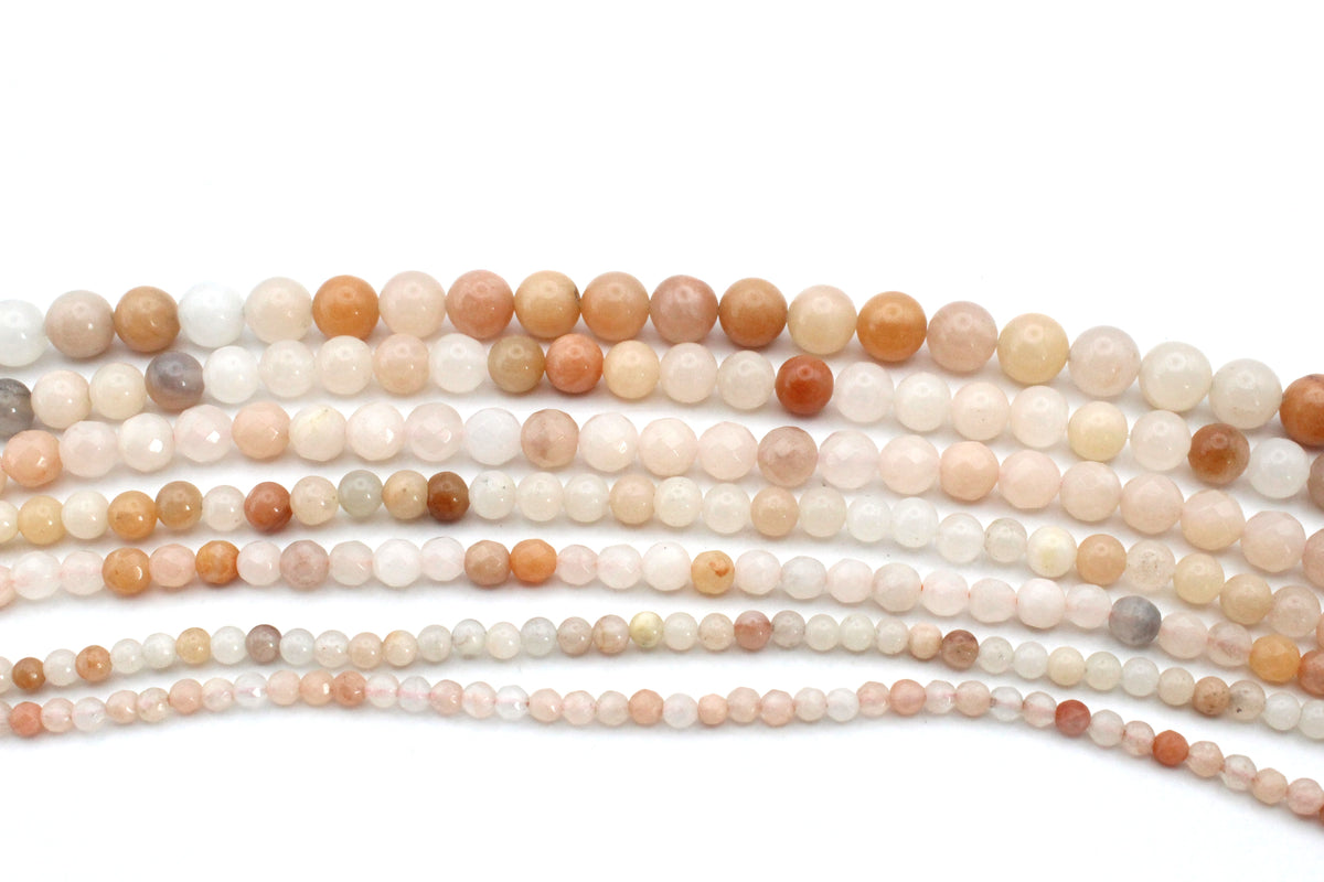 Peach Aventurine Smooth, 16 inches strand