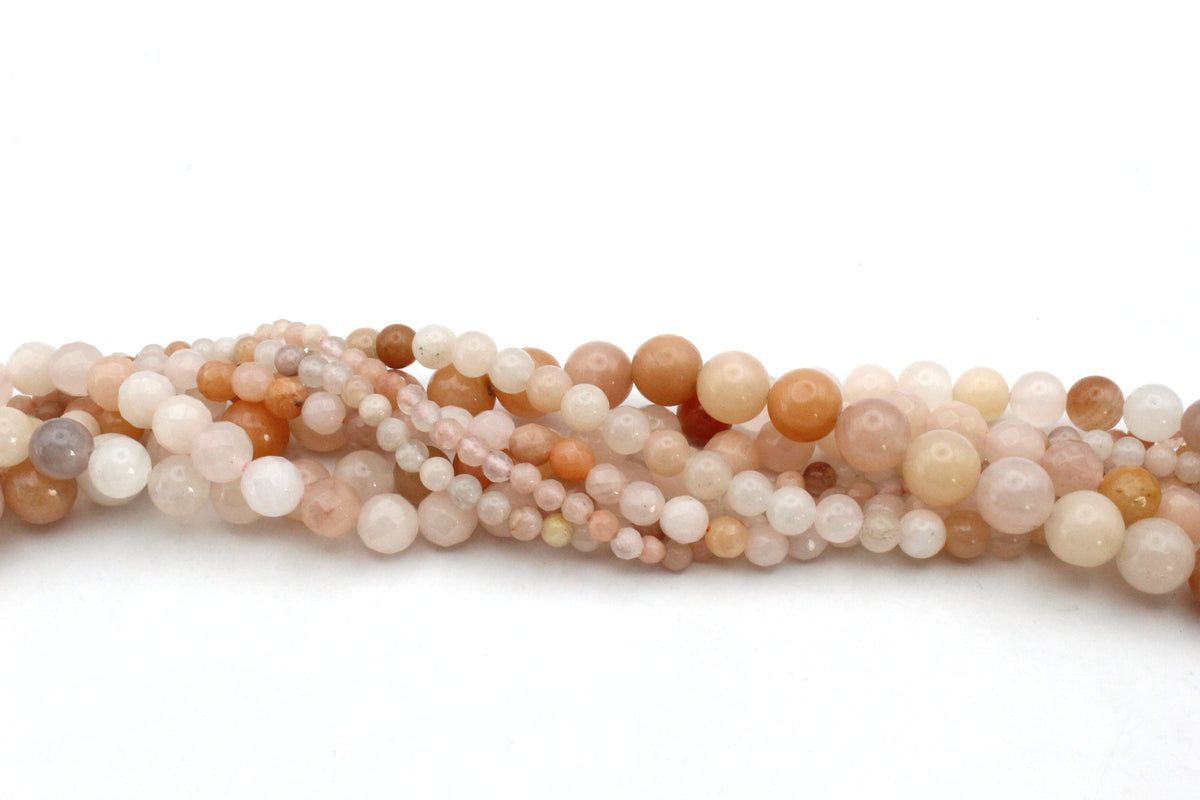 Peach Aventurine Smooth, 16 inches strand