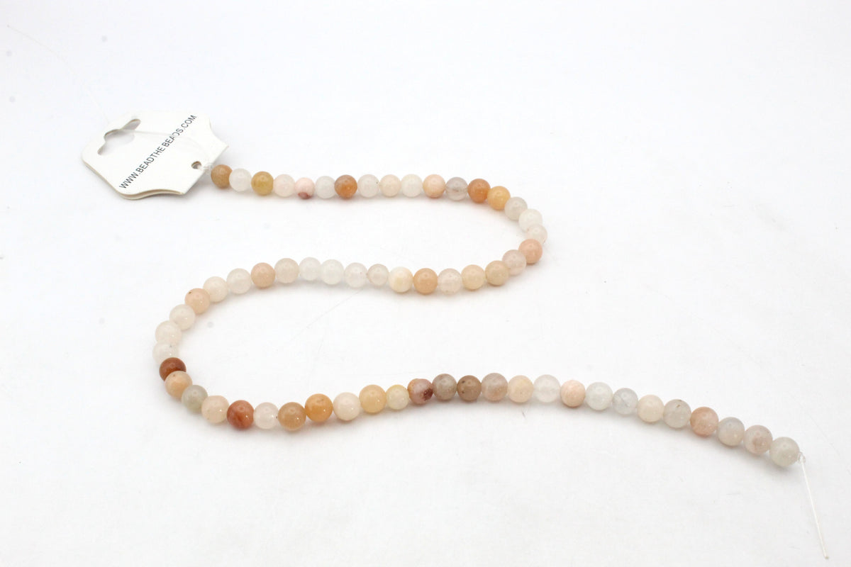 Peach Aventurine Smooth, 16 inches strand