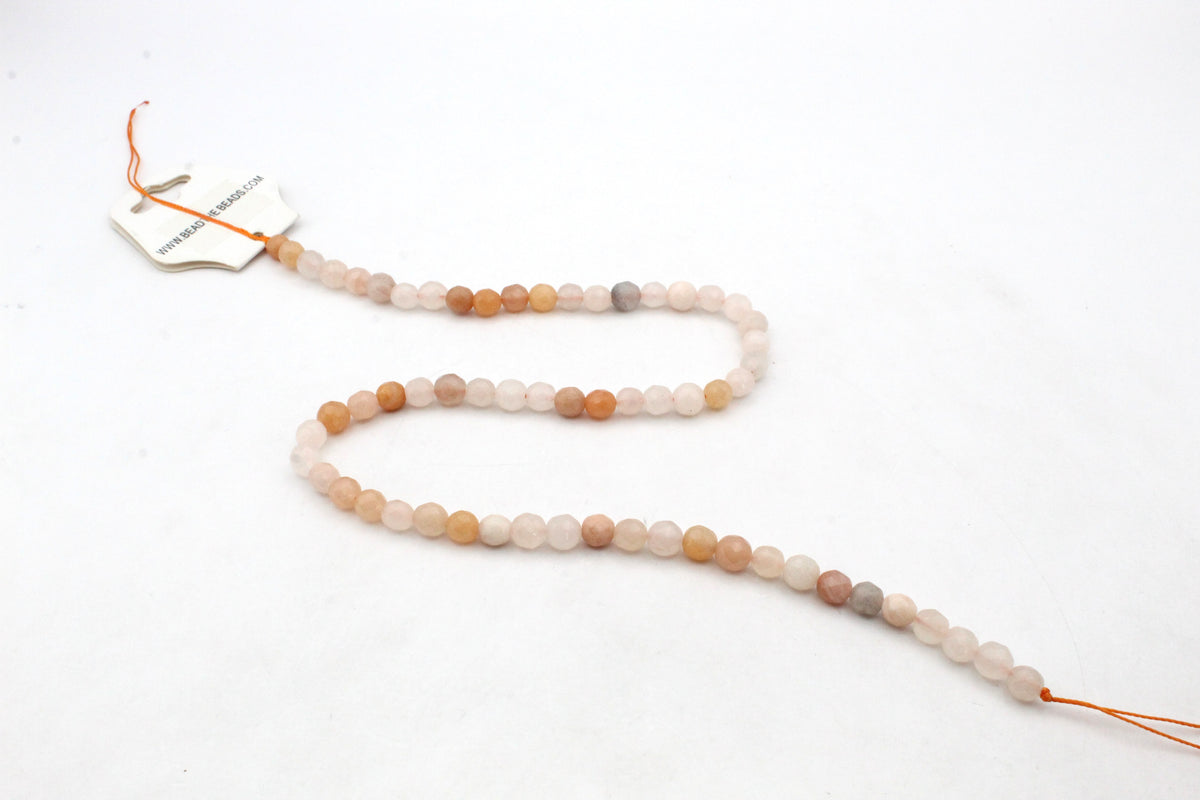 Peach Aventurine Smooth, 16 inches strand