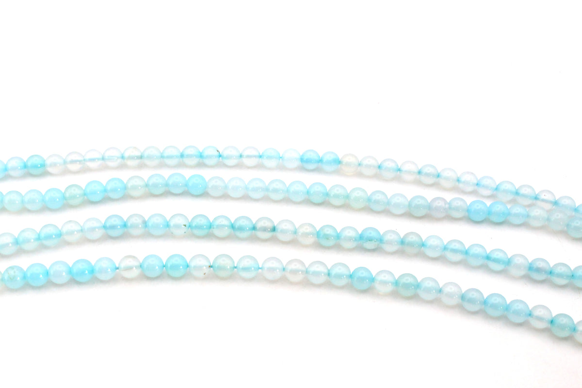 Malaysian Jade Round Dyed Stone 16" Strand