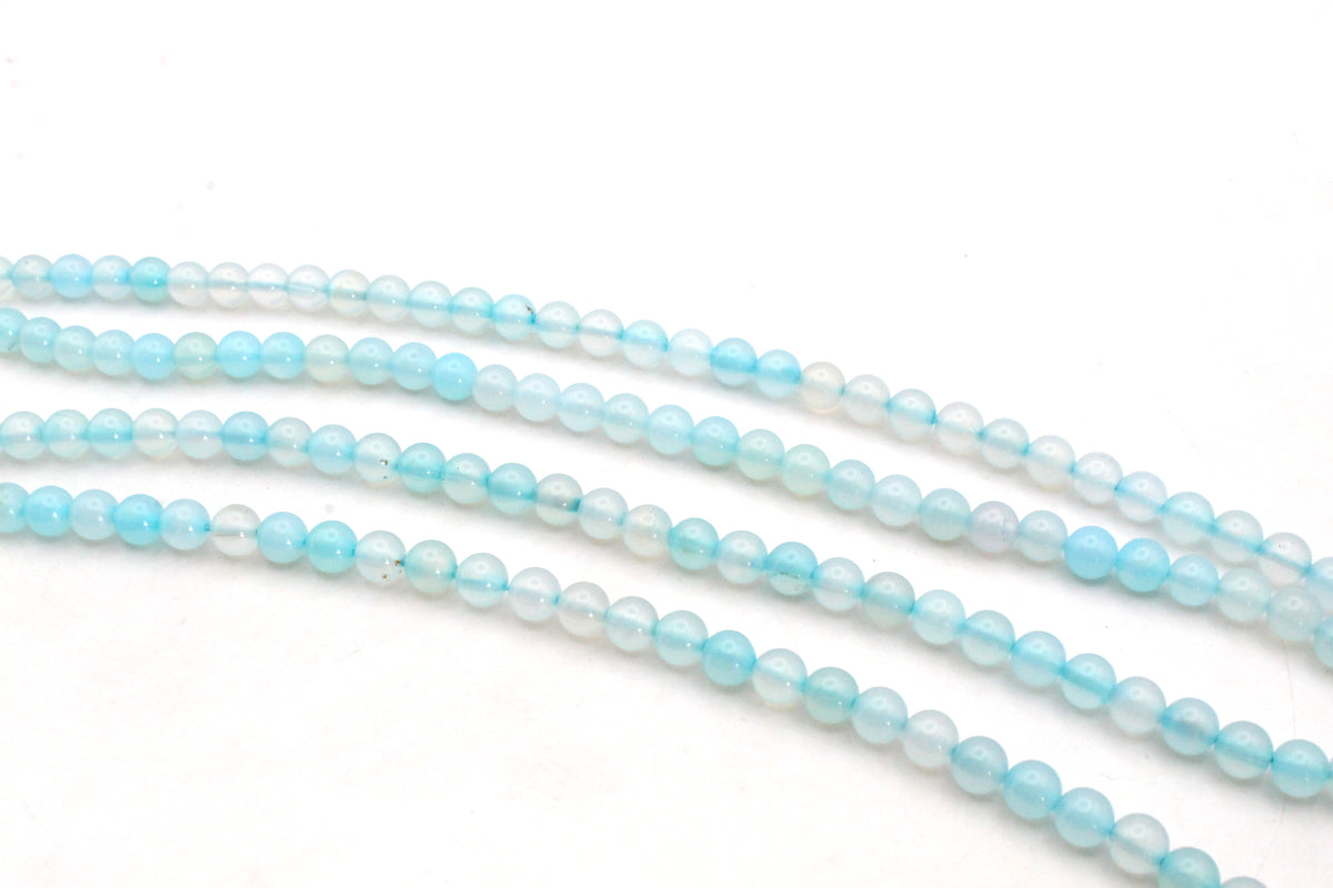 Malaysian Jade Round Dyed Stone 16" Strand