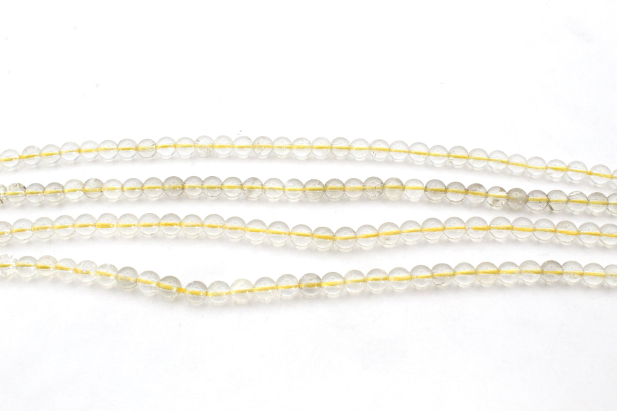 Citrine Dyed Stone Round 16" Strand
