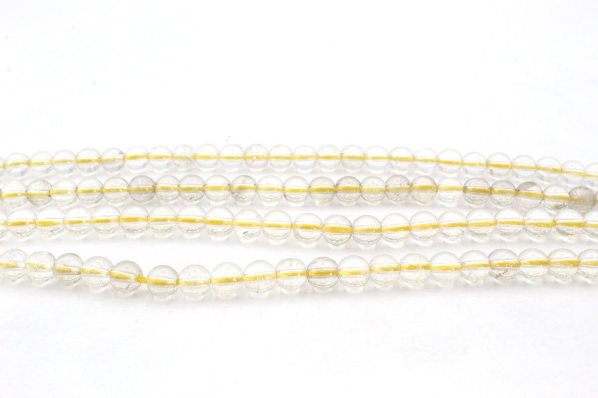 Citrine Dyed Stone Round 16" Strand