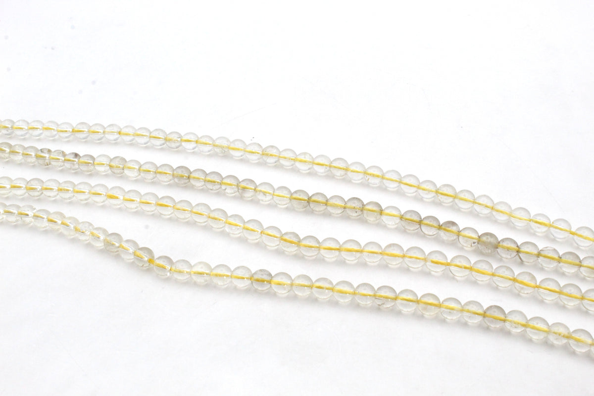 Citrine Dyed Stone Round 16" Strand