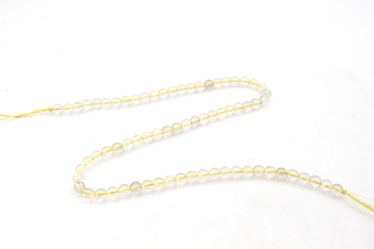 Citrine Dyed Stone Round 16" Strand