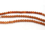 Red Aventurine Round Gemstone Beads 16" Strand