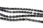 Snowflake Obsidian Tears Drop 8 x 12 mm Gemstone Beads