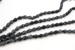 Snowflake Obsidian Tears Drop 8 x 12 mm Gemstone Beads