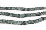 Green Zebra Jasper Square Flat 18 x 25 mm Gemstone Beads