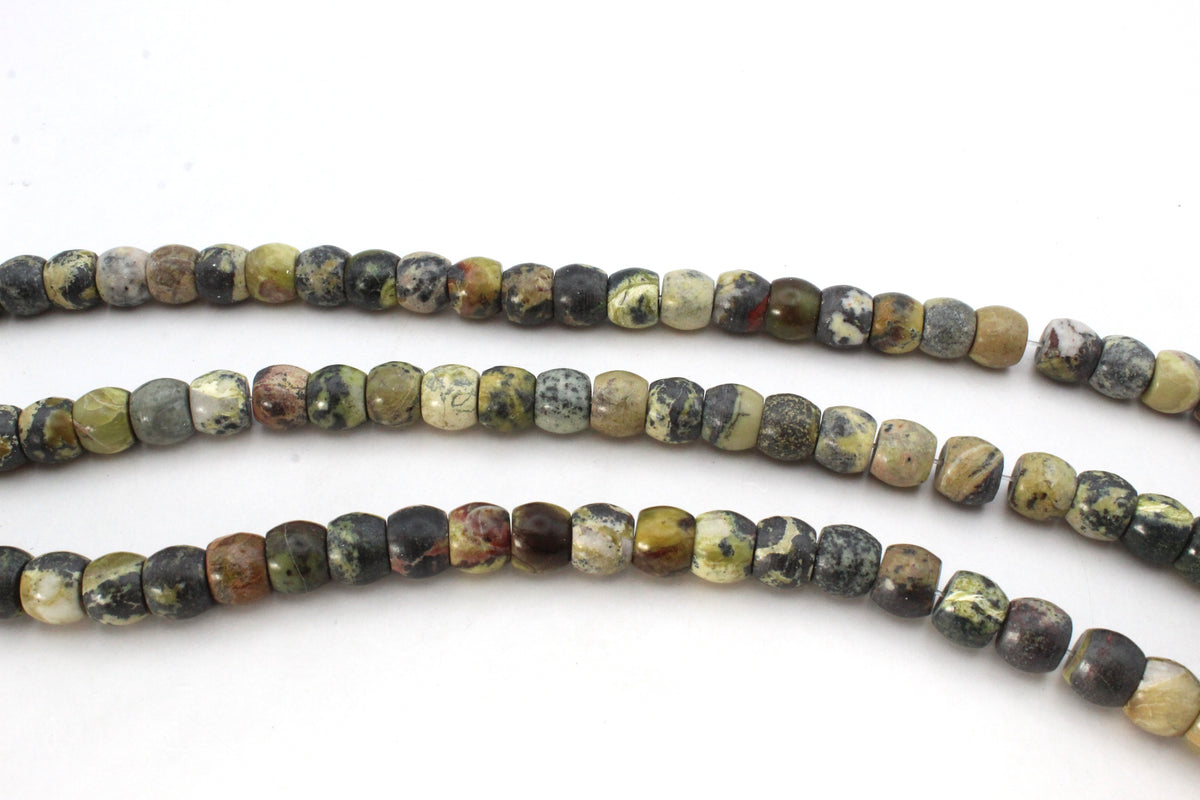 Yellow Turquoise Barrel 13 x 10 mm Gemstone Beads