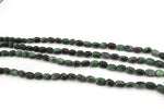 Ruby Zoizite Rectangle 6 - 8 mm Gemstone Beads