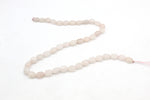 Rose Quartz Oval Flat 8 x 10 mm Gemstone Beads