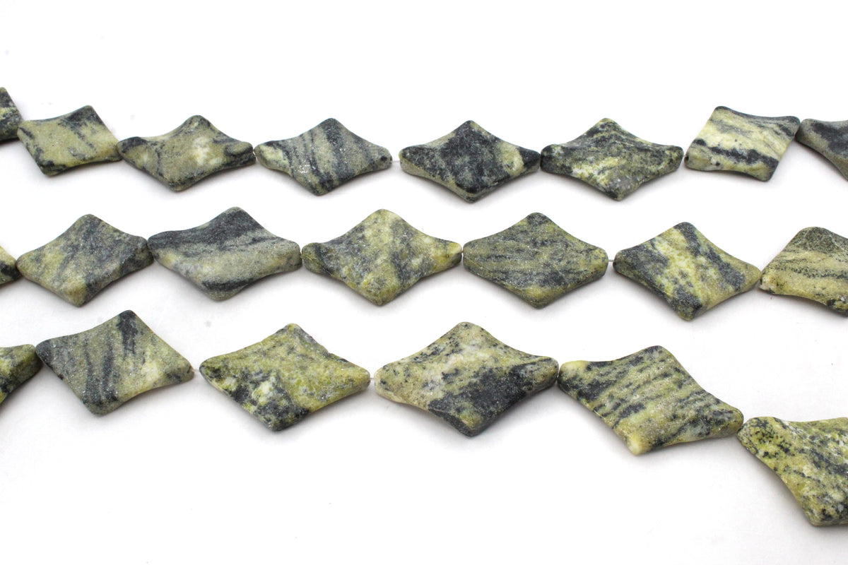 Yellow Turquoise Wave Kite 32 x 42 mm Gemstone Beads