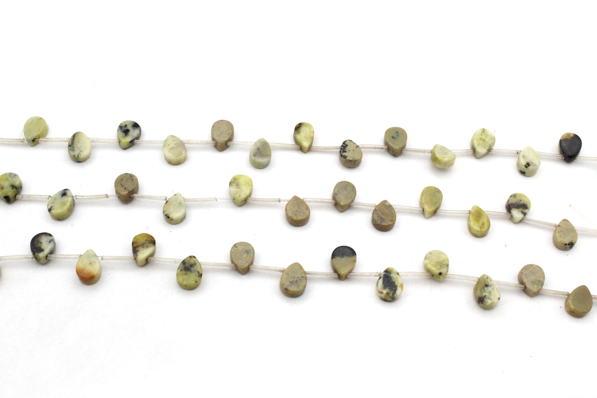 Feldpath Graphic Drop8 x 10 mm Gemstone Beads