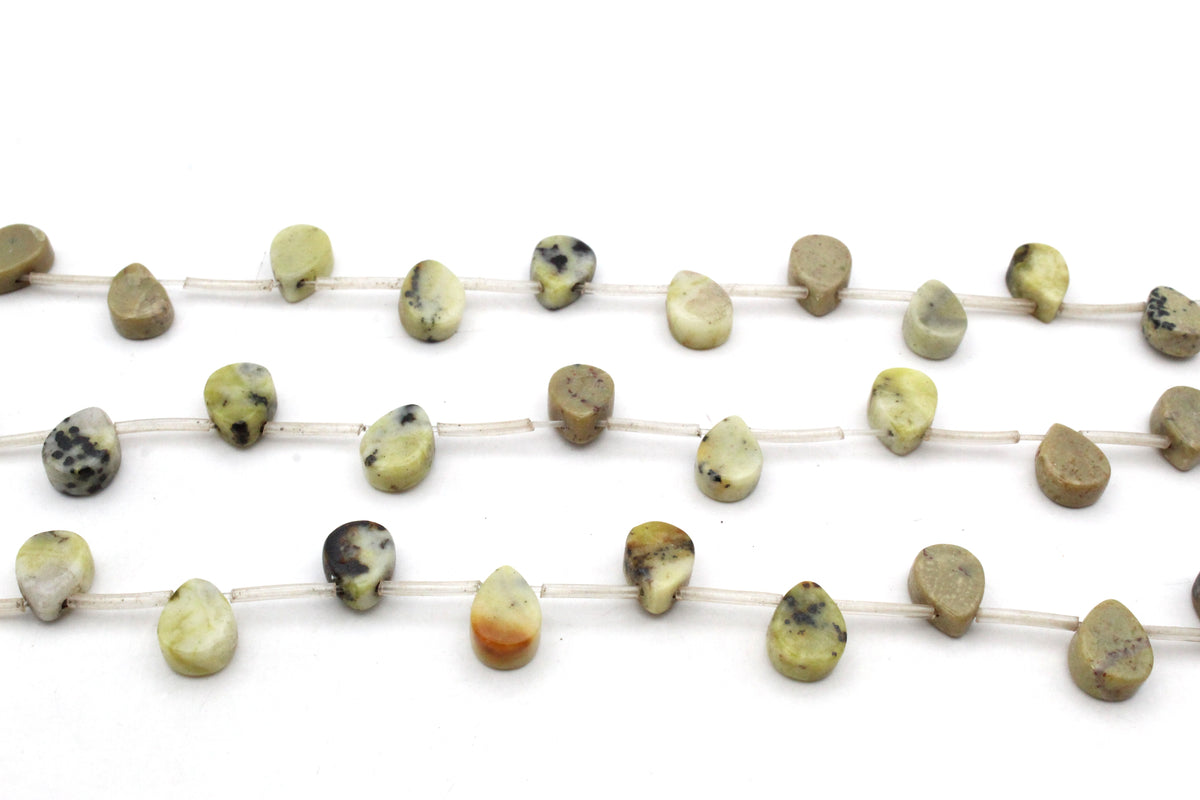 Feldpath Graphic Drop8 x 10 mm Gemstone Beads