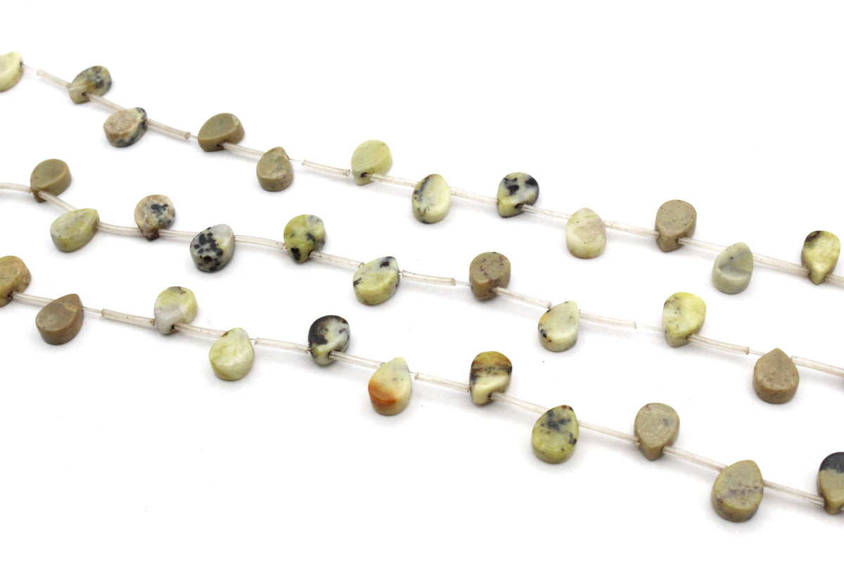 Feldpath Graphic Drop8 x 10 mm Gemstone Beads