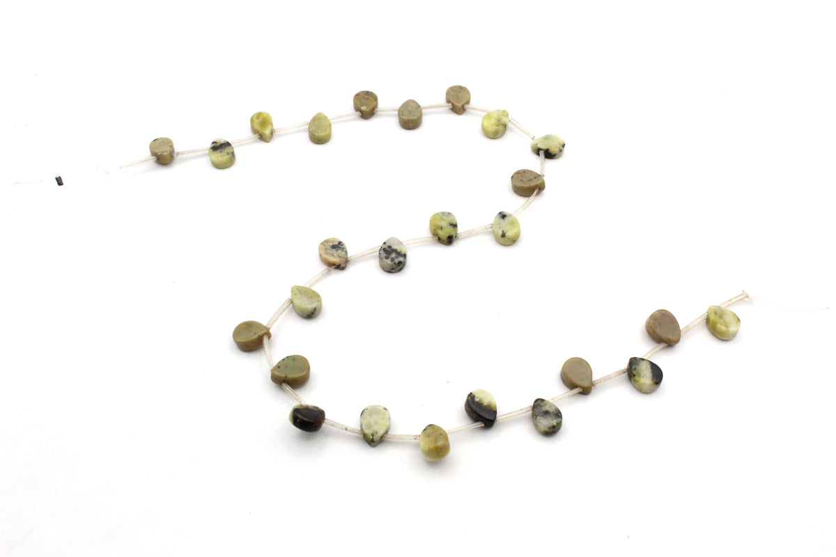 Feldpath Graphic Drop8 x 10 mm Gemstone Beads