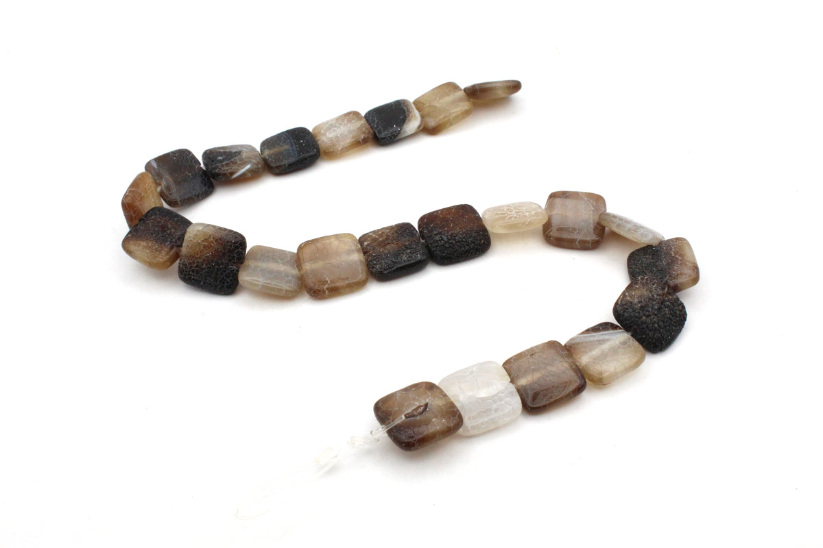 Agate Square Flat 18 x 18 m Gemstone Beads