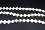 White Howlite Cross 16 x 16 mm Gemstone Beads