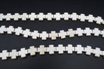 White Howlite Cross 16 x 16 mm Gemstone Beads
