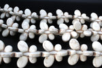 White Howlite Butterfly 25 x 35 mm Gemstone Beads