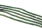 Green Turquoise Jasper Rectangle 4 x 13 mm Gemstone Beads