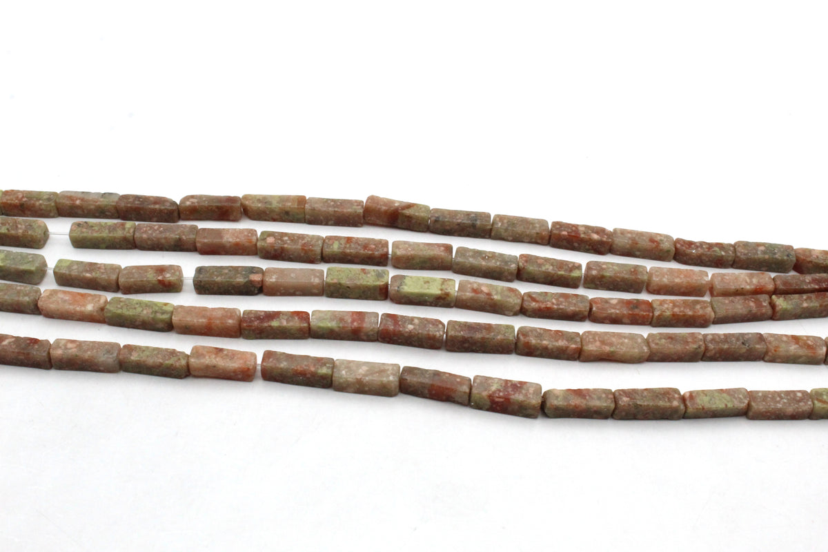 Autumn Jasper Rectangle 4 x 13 mm Gemstone Beads