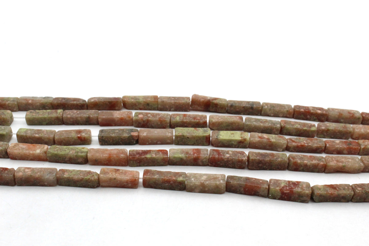 Autumn Jasper Rectangle 4 x 13 mm Gemstone Beads