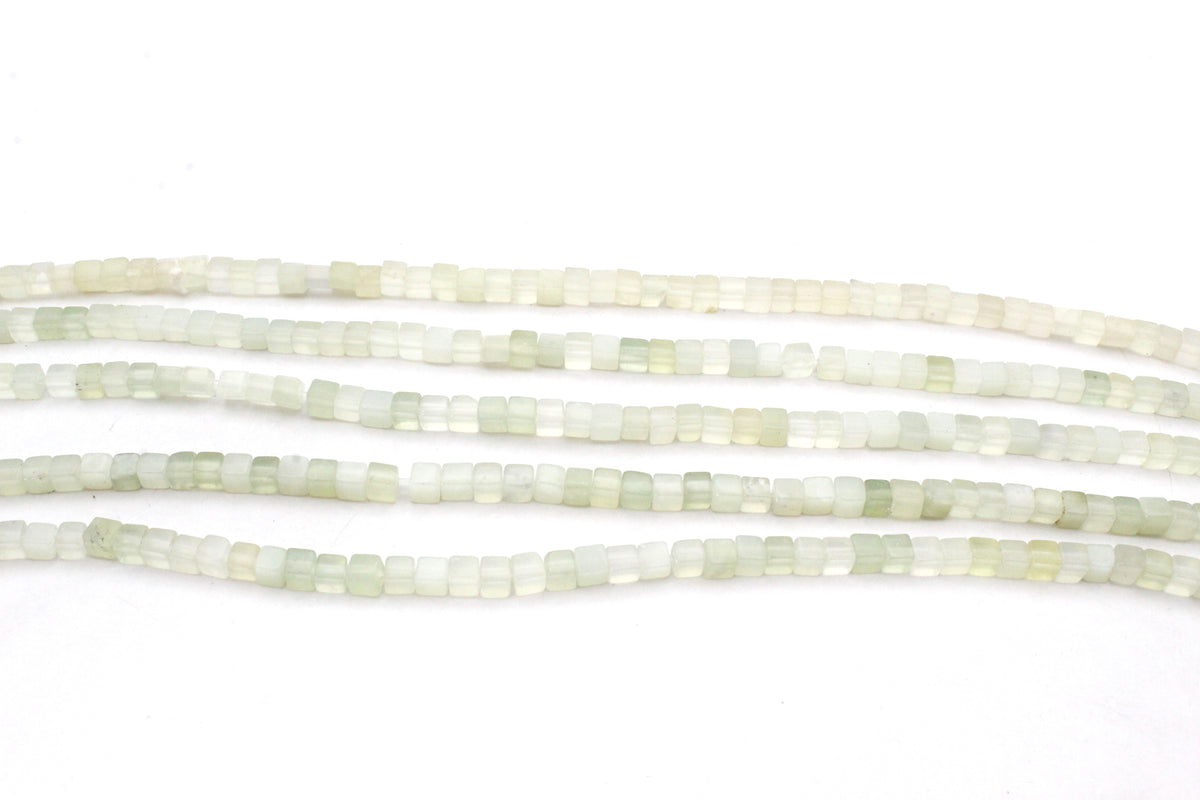 New Jade Cube 4 x 4 mm Gemstone Beads