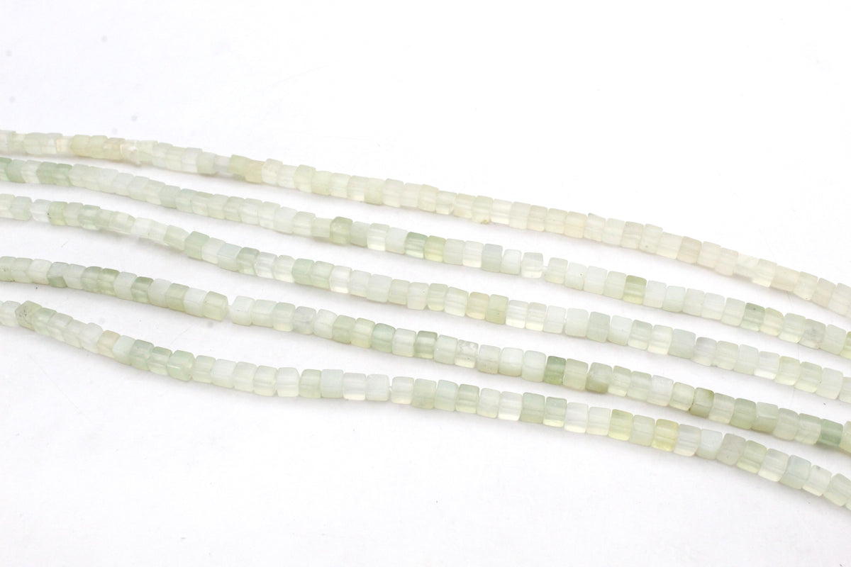 New Jade Cube 4 x 4 mm Gemstone Beads