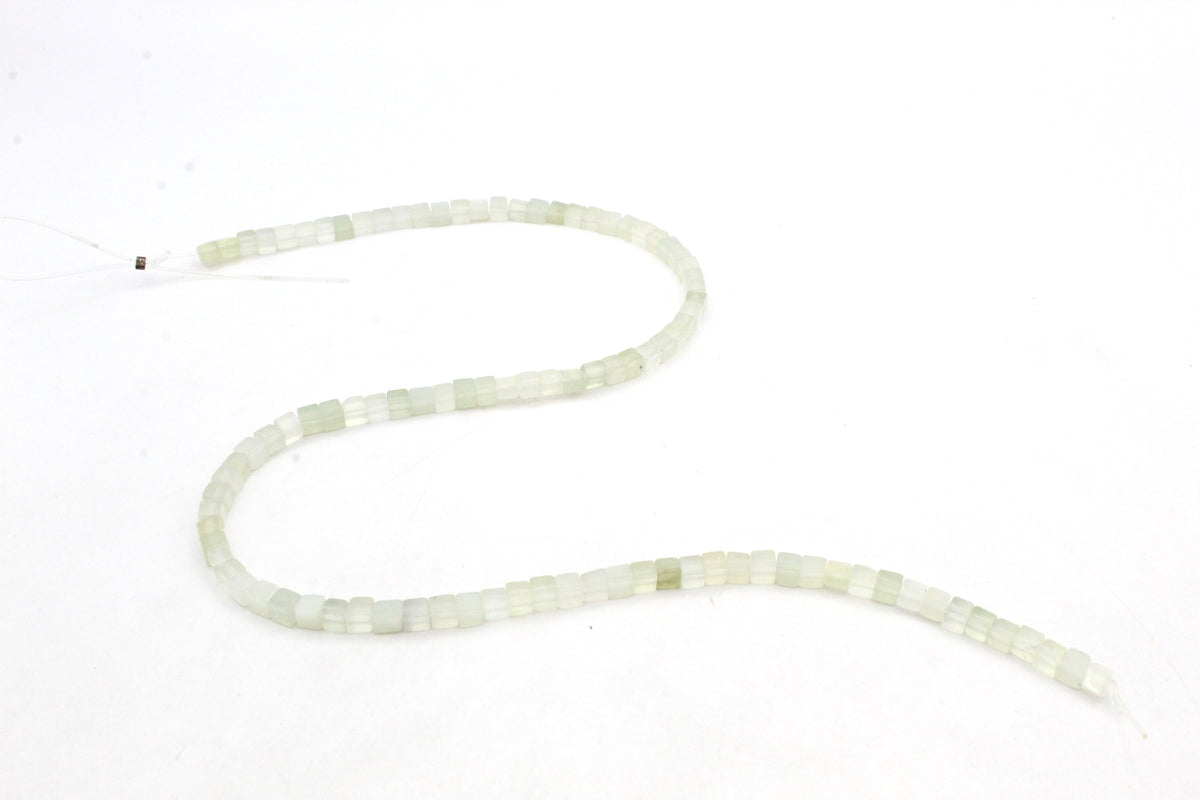 New Jade Cube 4 x 4 mm Gemstone Beads