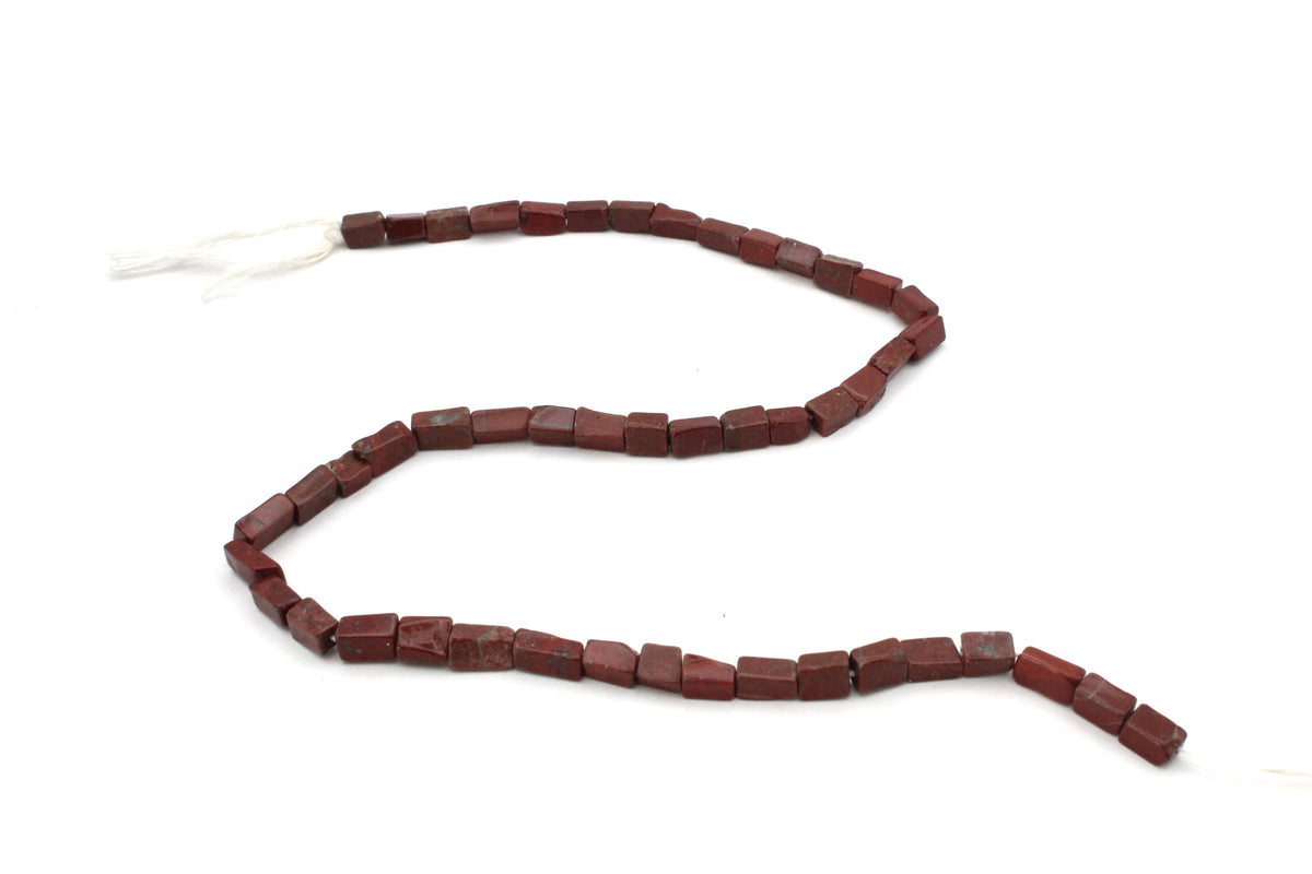 Breciated Jasper Rectangle 4 x 8 mm Gemstone Beads