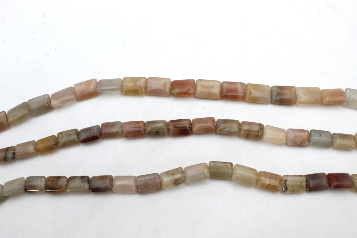 Rainbow Quartz Square Flat 10 x 14 mm Gemstone Beads