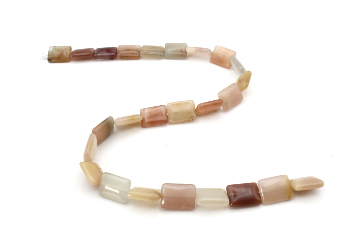 Rainbow Quartz Square Flat 10 x 14 mm Gemstone Beads