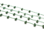 Green Aventurine Drop Side 6 mm Gemstone Beads