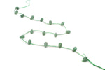 Green Aventurine Drop Side 6 mm Gemstone Beads