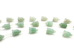 Green Aventurine Bell Carved 11 x 16 mm Gemstone Beads