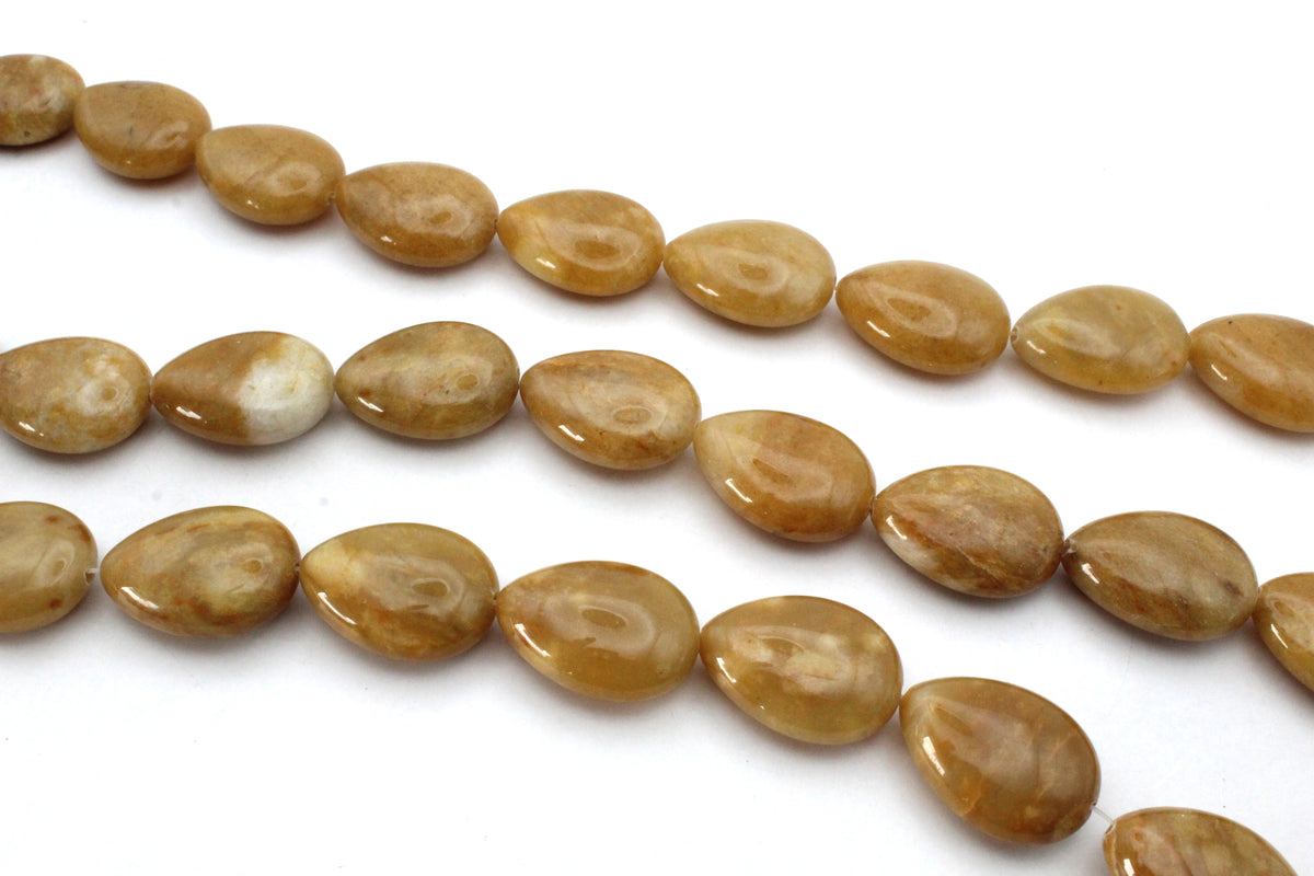Aragonite Drop 22 x 30 mm Gemstone Beads