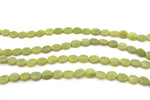 Olive Jade Oval Flat 10 x 12 mm Gemstone Beads