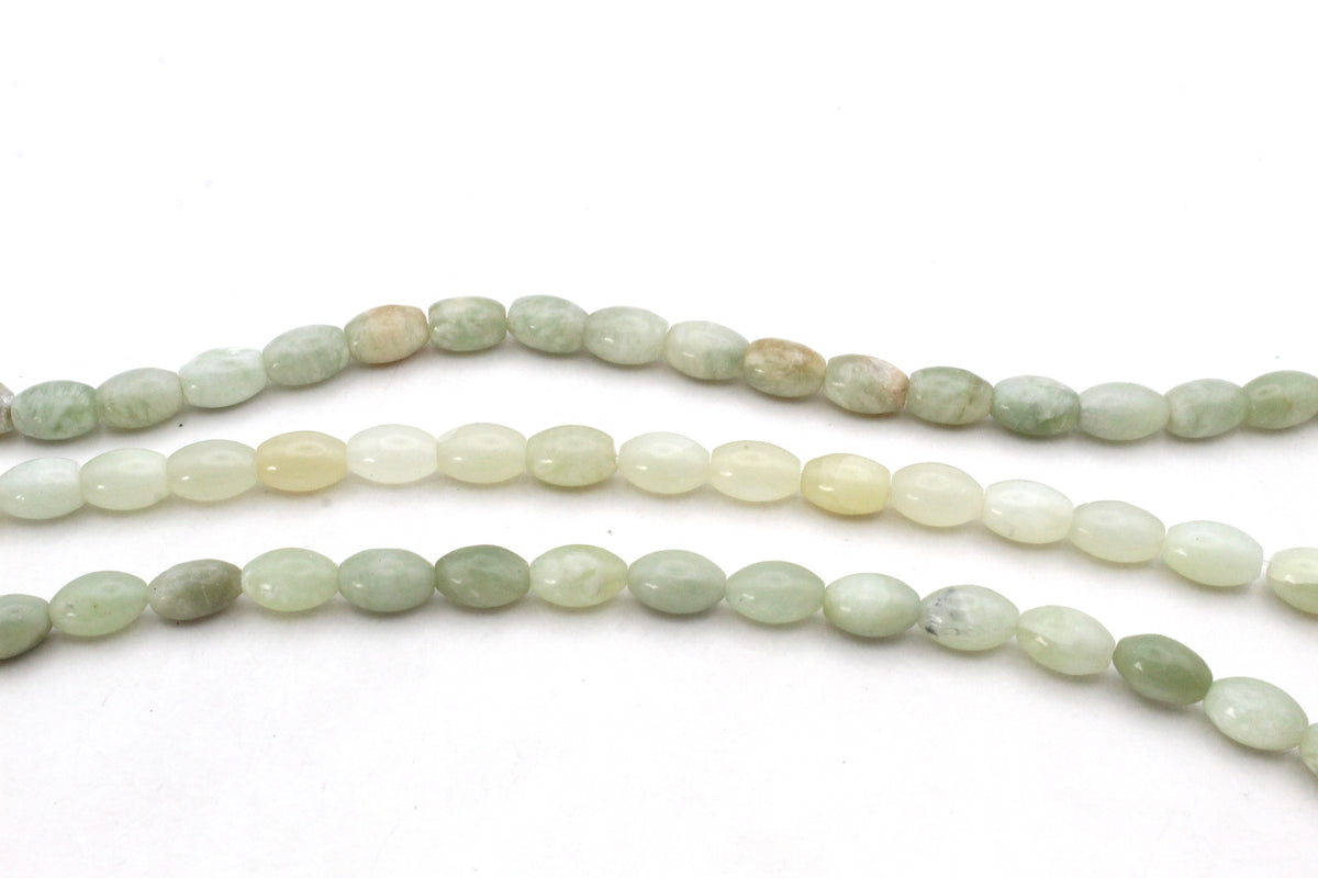 New Jade Tube Oval 8 x 11 mm Gemstone Beads