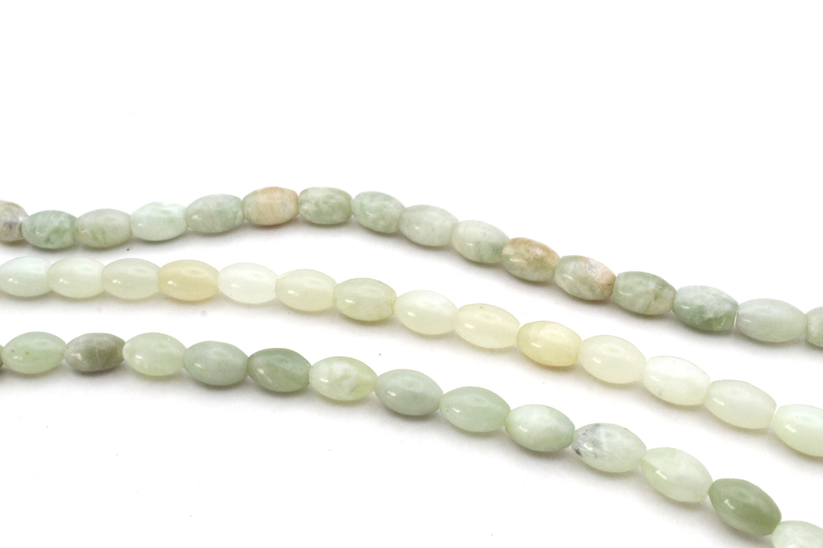 New Jade Tube Oval 8 x 11 mm Gemstone Beads