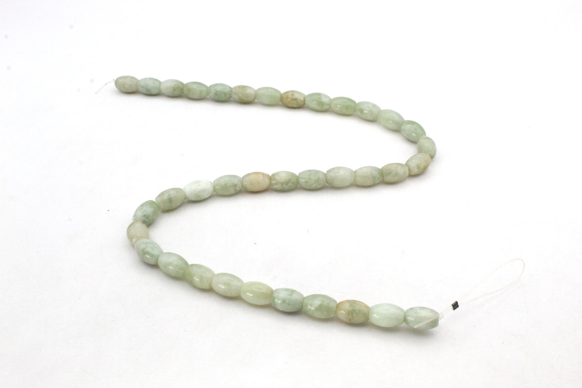 New Jade Tube Oval 8 x 11 mm Gemstone Beads