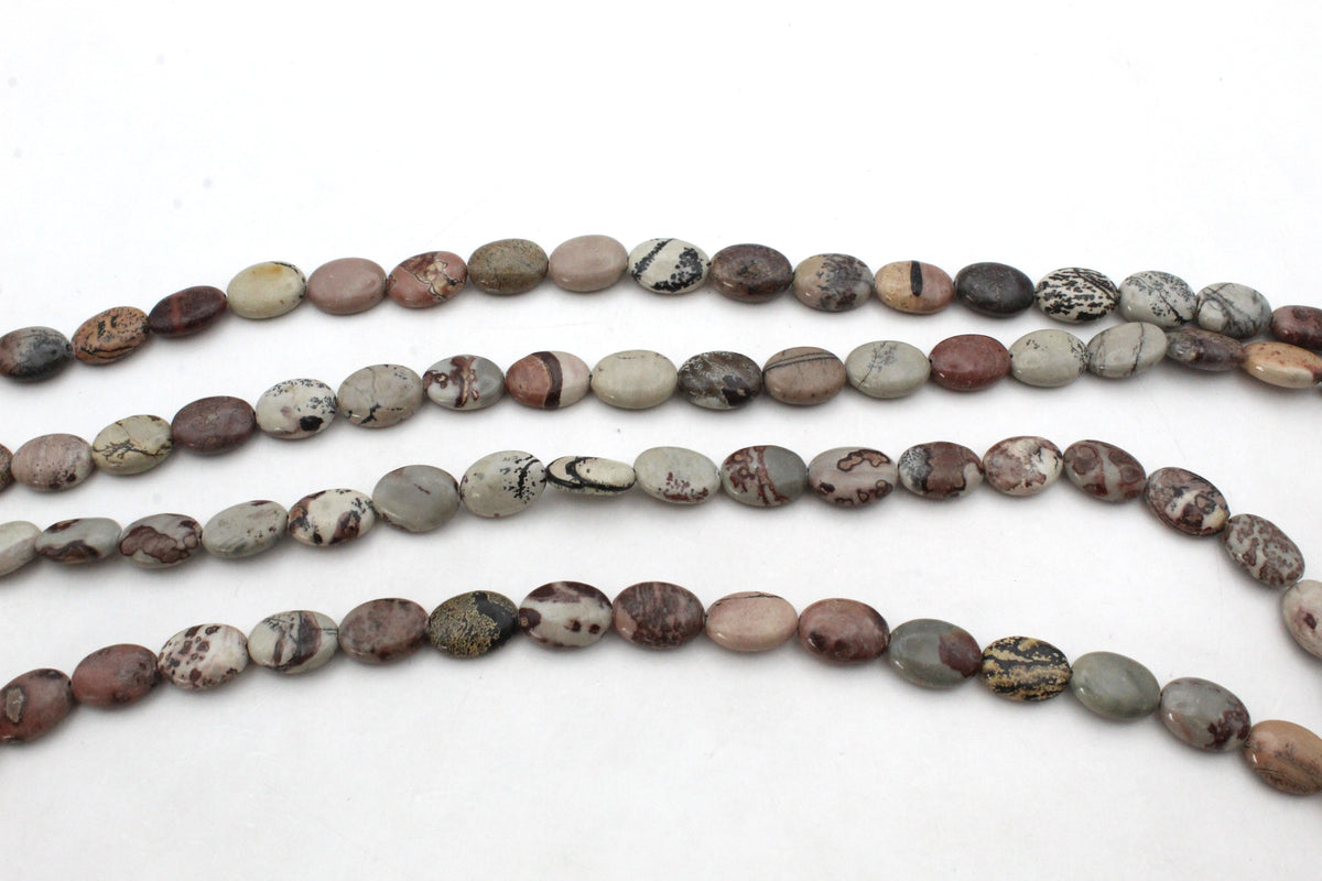 Leopard Skin Oval 12 x 16 mm Gemstone Beads