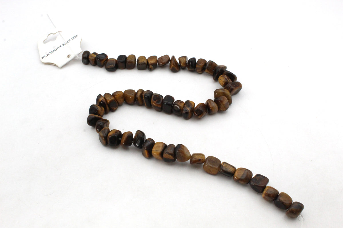 Brown Tiger Eye Chips Gemstone Beads