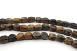 Brown Tiger Eye Nuggets Faceted 12 x 16 mm Gemstone Beads