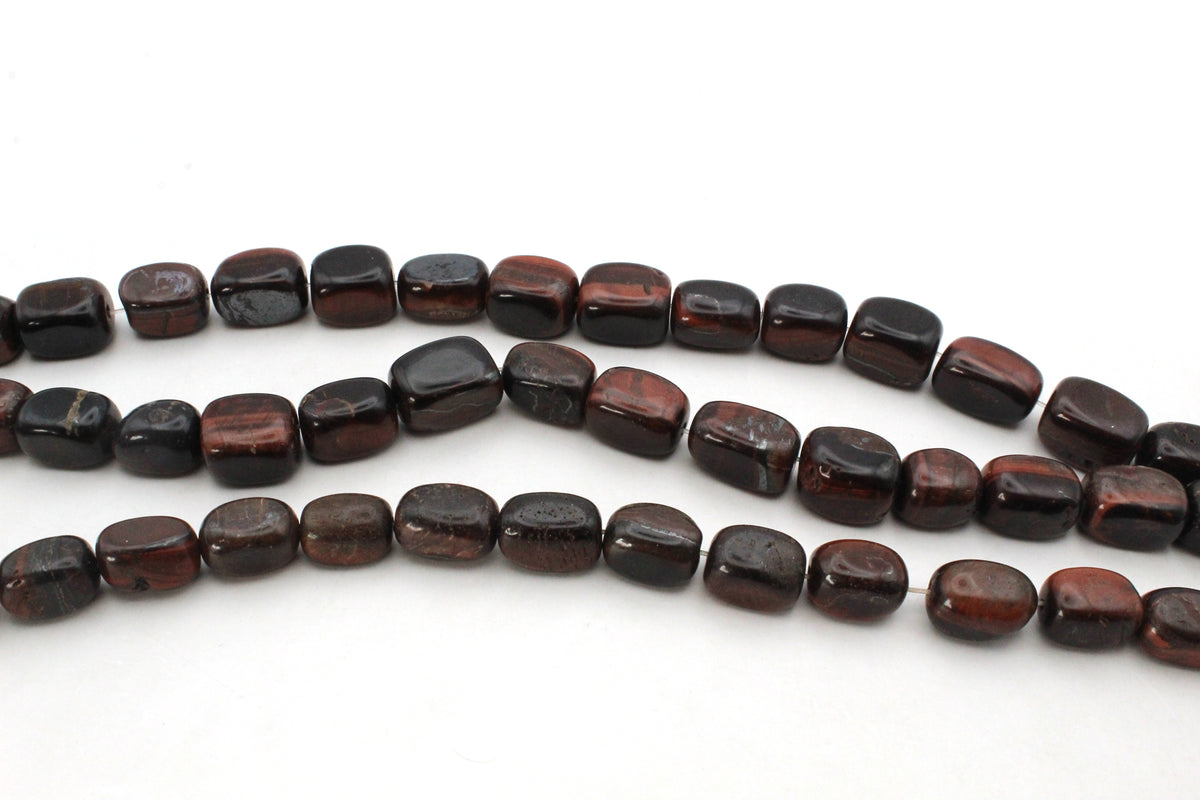 Red Tiger Eye Nuggets Assoerted Size Medium Gemstone Beads