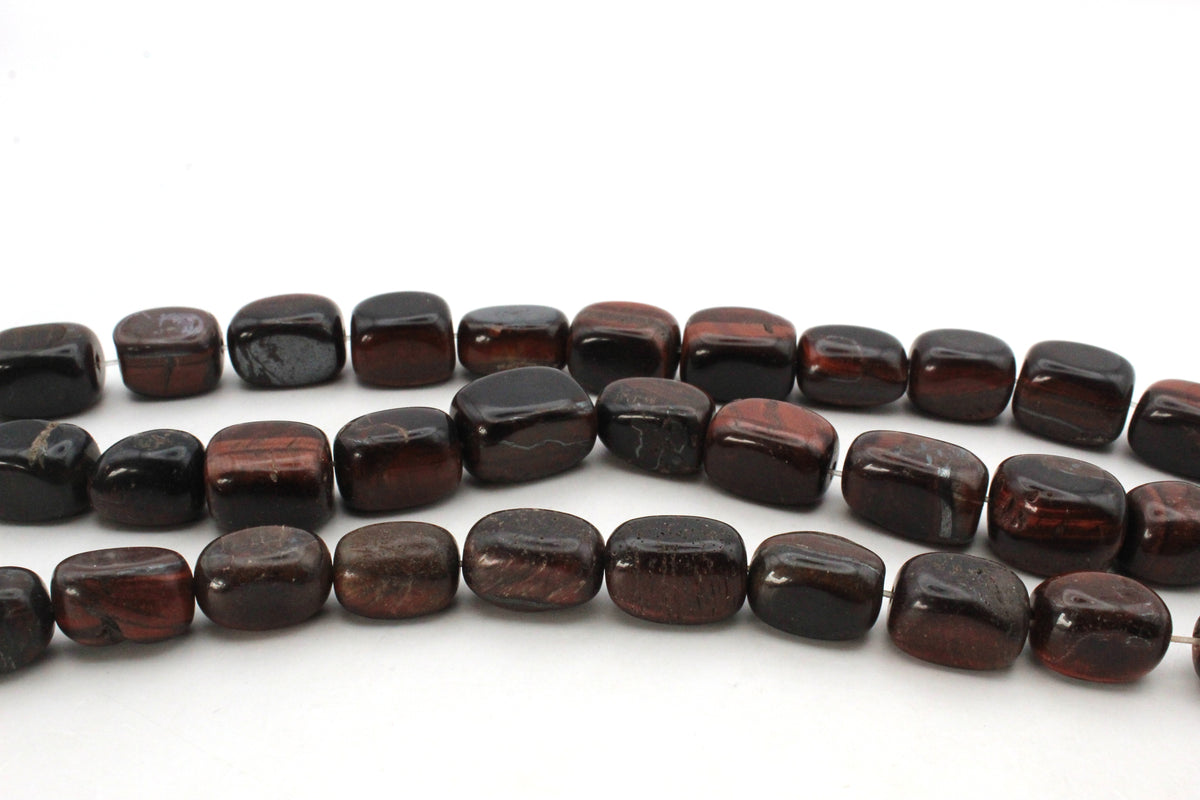 Red Tiger Eye Nuggets Assoerted Size Medium Gemstone Beads